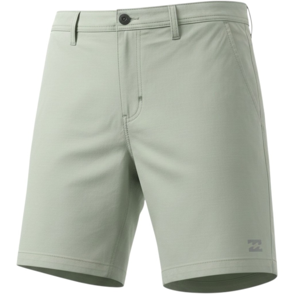 Billabong Jared Hybrid 18 Mens Sage Green Performance Stretch Shorts 34 NWT
